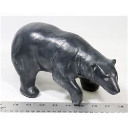 LARGE POLAR BEAR SCULPTURE.