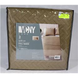 NEW 3PC QUILT SET SIZE FULL/ QUEEN