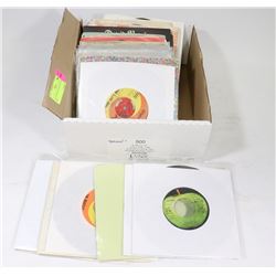 FLAT OF 45S INCL BEATLES, ELVIS, CCR.