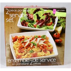 2PC PORCELAIN SERVING SET IN BOX