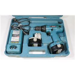 MAKITA CORDLESS 14.4 VOLT DRILL, WITH LITHIUM