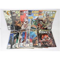 LOT OF 16 CLASSIC CONAN MAGAZINES,