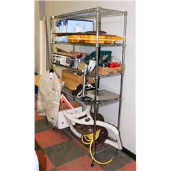 METRO RACK OF UNCLAIMED CUSTOMER RETURNS