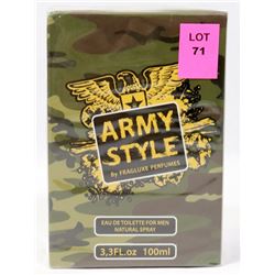 ARMY STYLE 3.3 FL. OZ. CAMO EAU DE TOILETTE MEN