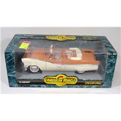 ERTL AMERICAN MUSCLE '56 ORANGE & TAN SUNLINER