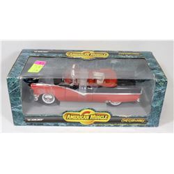 ERTL AMERICAN MUSCLE '56 RED & BLACK SUNLINER