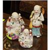 Image 1 : SET OF 3 LARGE CERAMIC CHINESE BUDDHAS-12",10",
