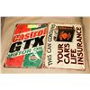Image 1 : LOT OF 2 TIN SIGNS CASTROL OIL & SHELL MOTOR OIL