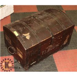 ANTIQUE STAGE COAST CHEST CIRCA LATE 1800'S