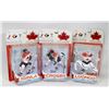 Image 1 : LOT OF 3 ASST TEAM CANADA PLAYER FIGURES.