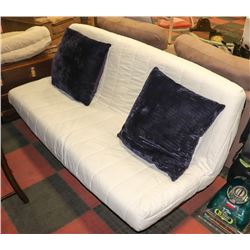METAL FRAMED FUTON. FURNITURE