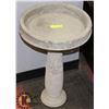 Image 1 : CONCRETE 2PC BIRDBATH 16"X23"