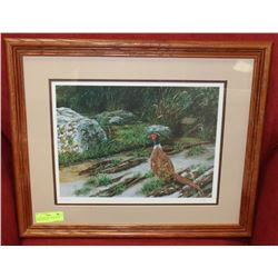 OAK FRAMED, MATTED & SIGNED LIMITED EDITION