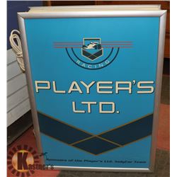 PLAYERS CIGARETTES LIGHTED SIGN
