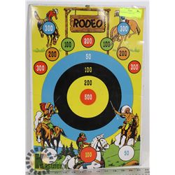 1950'S RODEO TARGET TIN