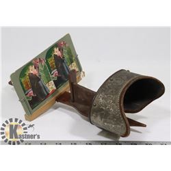 ANTIQUE STEREOSCOPE VIEWER