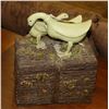 Image 1 : HEAVY DECORATIVE BOX WITH GEESE ON TOP