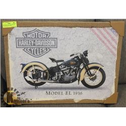 NEW HARLEY DAVIDSON MOTORCYCLES MODEL EL 1936