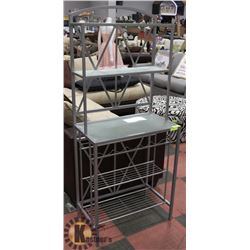 KITCHEN SHELVES, 27.5"X16"X66".