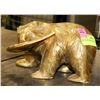 Image 1 : BRASS BEAR WITH FISH DECOR