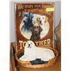 Image 1 : DOG IN BASKET & METAL DOG PLAQUE
