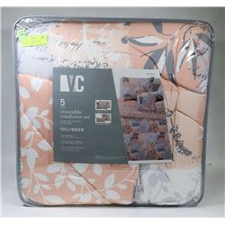 VC VICTORIA CLASSICS 5 PC REVERSIBLE COMFORTER SET
