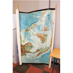 MASSIVE WAR TIME ERA GERMAN MAP OF SOUTH AMERICA