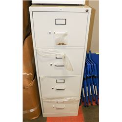 DAMAGED 4 DRAWER FILING CABINET