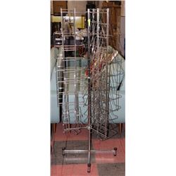 5FT ROTATING METAL MAGAZINE STAND DISPLAY