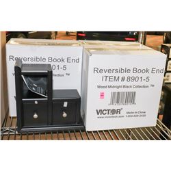 LOT OF 4 REVERSIBLE BOOK ENDS