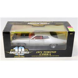 ERTL AMERICAN MUSCLE 1971 TORINO COBRA 1:18 SCALE