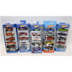 LOT OF 5 HOTWHEELS & MATCHBOX.