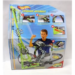 NEW HOTWHEELS CYBORG ASSAULT SET.