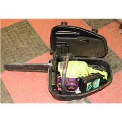 POULAN PRO WILD THING CHAIN SAW IN CASE.