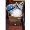 Image 1 : BOX OF HARD HATS.