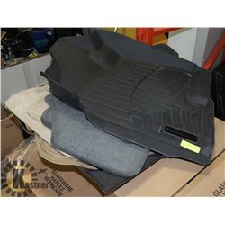 2 WEATHERTECH MATS AND FABRIC TRUCK MATS FOR