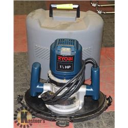 RYOBI 1-1/2 HORSE POWER ROUTER.