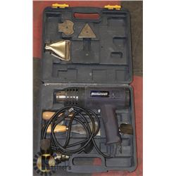 MASTERCRAFT HEAT GUN IN BLUE CASE.