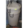 Image 1 : PAIR OF 45 GALLON RUBBERMAID WATER/GARBAGE