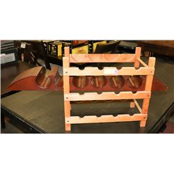 LOT OF 2 WINE RACKS