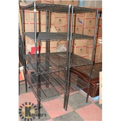 2 BLACK METRO RACKS.