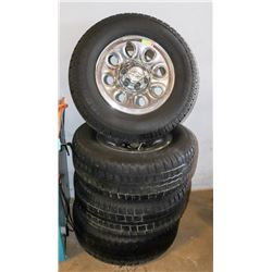 SET OF FOUR COOPER DISCOVERY 265/70R17 TIRES ON