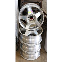 LOT OF 4 RIMS 16" FOR FORD 5 X 108MM OR 5 X 4-1/4