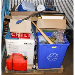 PALLET OF ASSORTED ITEMS