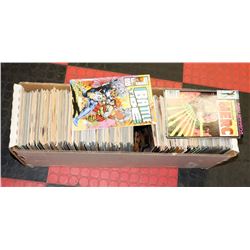 BOX OF ASSORTED COMICS.