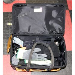 NEW DEWALT TOOL CASE WITH NEW GLOVES