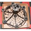 Image 1 : LARGE VINTAGE HANGING CANDELABRA 24" DIAMETER