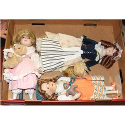 LOT OF 3 FRANKLIN MINT HEIRLOOM DOLLS - GRETEL,