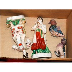 2 UKRAINIAN PORCELAIN DOLLS MADE IN RUSSIA AND 2