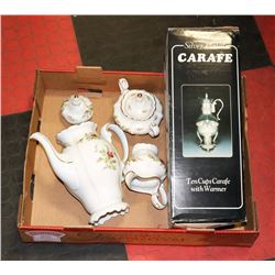 JOHANN HAVILANO TEA SET MADE IN GERMANY W/ SILVER